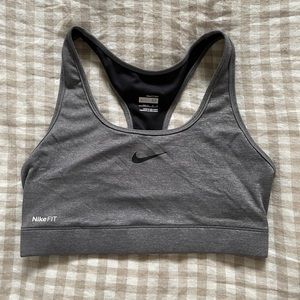 NIKE Fit Sports Bra Grey M